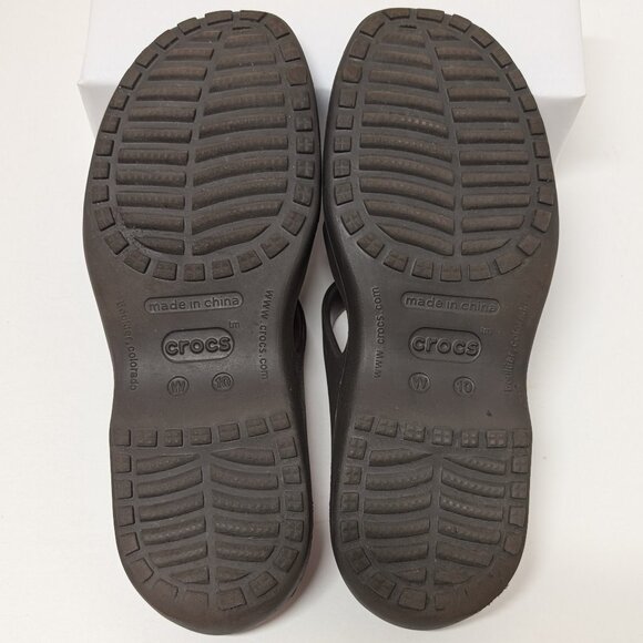 Crocs Meleen Sandals in Espresso & Petal Pink - Picture 9 of 15